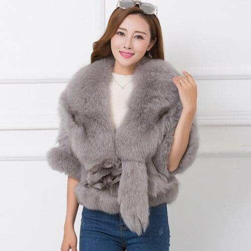 Women Warm Real Fox Fur Coat Female Short Winter Fur Coats Outerwear Natural Full Pelt Fox Fur Jackets For Women WYQ831