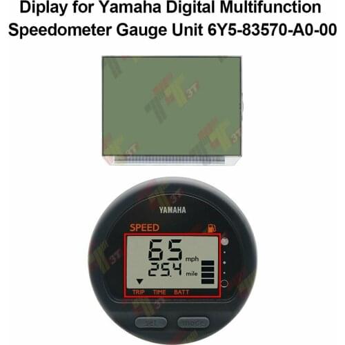 LCD Display for Yamaha Digital Multifunction Speedometer Gauge Unit 6Y5-83570-A0-00