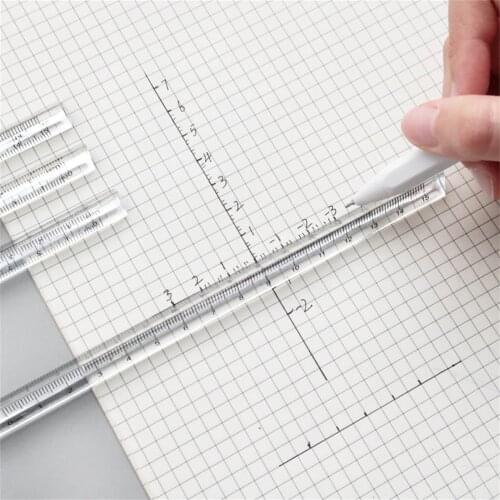 1pc 15cm Creative Mitsubishi Straight Ruler Painting Drawing Measuring Tools Kawaii Stationery School Supplies Accessories