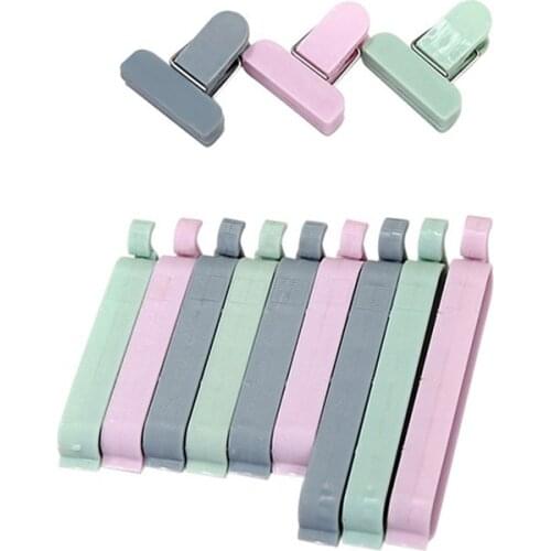 12Pcs/set Plastic Bag Sealer Snack Fresh Food Storage Bag Clips Kitchen Tool Accessories Mini Vacuum Sealing Clamp Food Clip