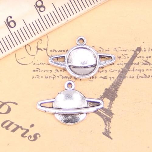 32pcs Charms saturn planet spark 20x13mm Antique Pendants,Vintage Tibetan Silver Jewelry,DIY for bracelet necklace