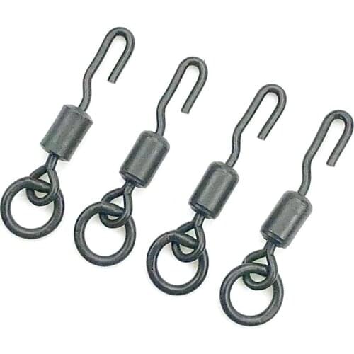 40pcs/lot Size 11 Spinner Swivel Ronnie Rig Terminal Tackle Carp Fishing ronnie swivel popup carp tackle quick change swivels