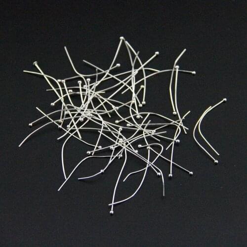 2000pcs/lot 0.5 thick x50mm Silver Plated Ball head Pins Bead Jewelry Accessories Pins