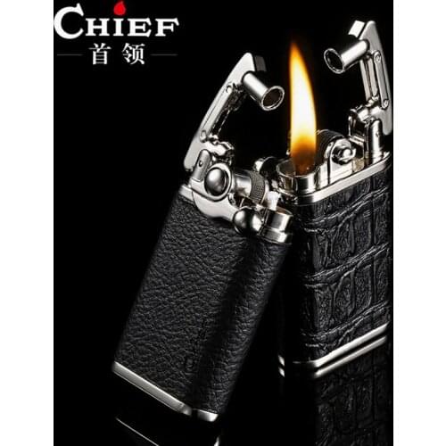 2020 chief lighter gasoline kerosene flint gasoline vintage cigarette lighter petroleum gasoline refillable cigarette retro
