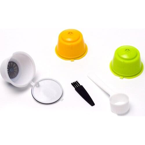3pcs Coffee Capsule Filters for Dolce Gusto Refillable Reusable Coffee Cups For Nespresso Machines Spoon Tea Baskets