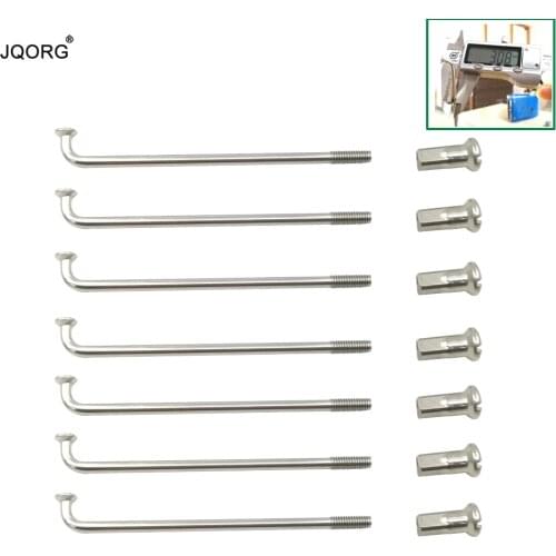 37 Pieces A Lot 10G 3.1mm Diameter 304 Stainless Steel Material Electric Motorcycle Wheel Spokes For Brushless DC Hub Motor