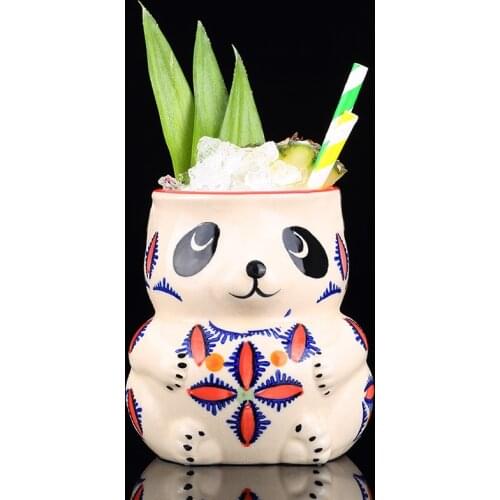 Bar Spirit TIKI Cup, Hawaiian Cocktail mug Cute Bear Cup