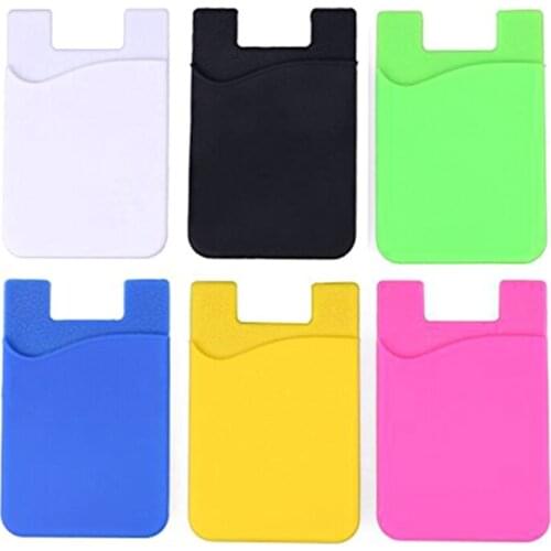 ID Card Holder Slim Case Sticker Buy 50 Pieces Have Discount Business Credit Pocket Adhesive Fashion Women Men Cell Phone Holder