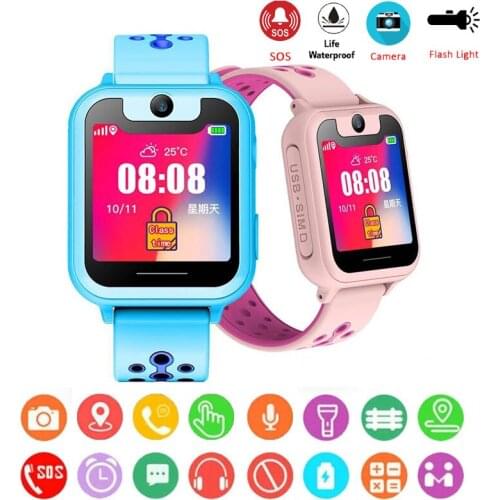 2021 KGG S6 Kids Smart watch LBS Childrens Watches Baby SOS Call Location Finder Locator Tracker Anti Lost Monitor smartwatch