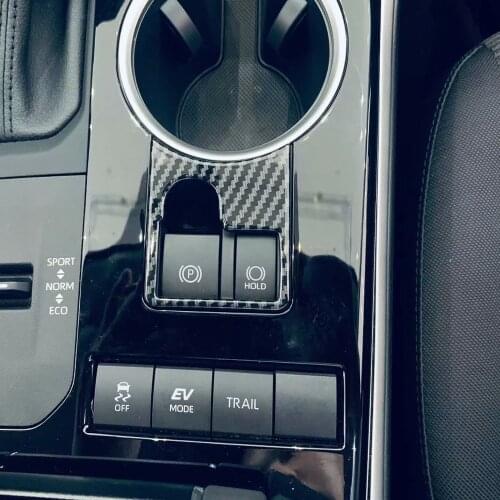 For Toyota Highlander 2021 2022 Car Accessories Interior Car Electronic Parking Handbrake Cover Trim Decoration Frame Trims