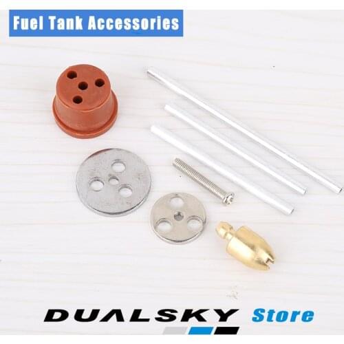 Fluorine Rubber Fuel Plug/Fuel Dot/ Fuel Tank Metal Kit/Hammer/ Aluminu tubing for Gasoline Engine Nitro Engine RC Airplane