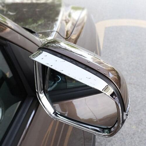 GWM Ute Pickup ABS Chrome Side Mirror Rearview Rain Eyebrow Frame Cover Trim for Great Wall POER Accessories 2020 2021