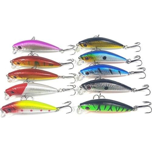 HiUmi 1Pc 7cm 8.5g fishing lure iscas artificiais para pesca 6# Hooks Minnow fishing wobblers crankbait swimbait fishing tackle