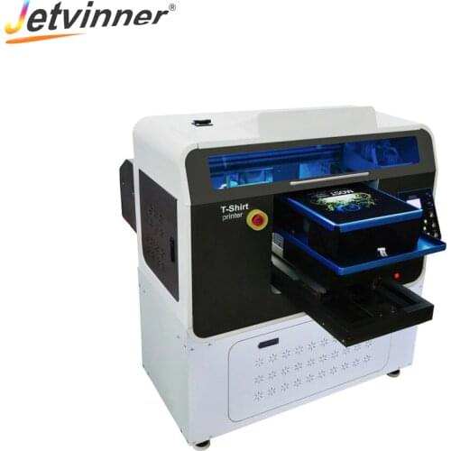 Jetvinner High Speed Automatic DTG Printer Flatbed Printers with Double for Epson 4720 print head for T-shirt, Clothing, Textile
