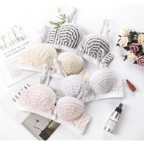 Lace Wire Free Bras For Womens Intimates Young Girls Bralette Seamless Push Up Underwear Lovely Lingerie 807