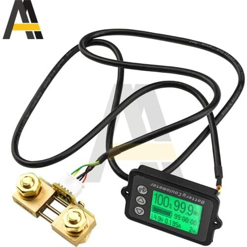 TK15 DC 8V-80V 100A Battery Coulometer Precision Vehicle Battery Tester Electric Quantity Display Monitor for Electric Car