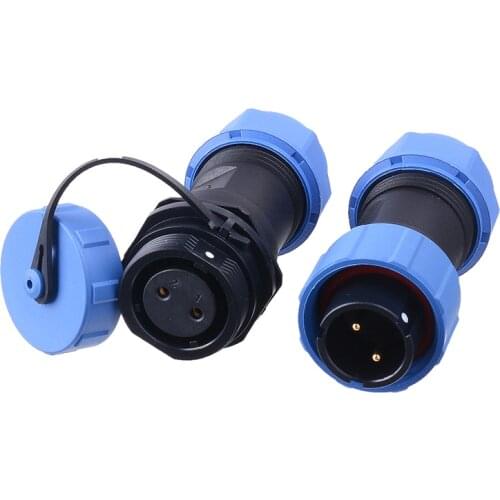 LEIFU SP17 Industrial Copper Gold Pating 2 3 4 5 7 9 10 Pin Waterproof IP68 Automotive Cable Wire Connector Aviation Plug Socket