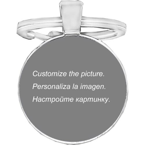 Private Custom Glass Keychain Photos of You and Your Family Members Glass Dome Key Ring Gift for Your Family