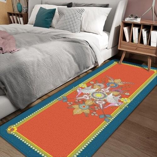 Mandala Style Bird Jewelry Pattern Ethnic Rectangle Rug Flannel Carpet Alfombras Good Living Quality And Rugs Home Carpets Room