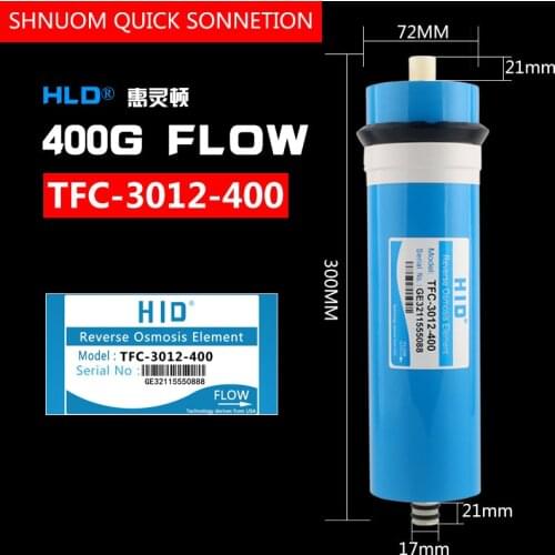 400G Flow RO Membrane Reverse Osmosis System Commercial HID FTC-3012-400 Gallon Filter Element Currency Water Purifier Cartridge