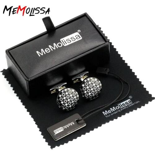 MeMolissa Luxury Design Clover Cufflinks High Quality Flowers Vintage Mens Wedding Party Gift