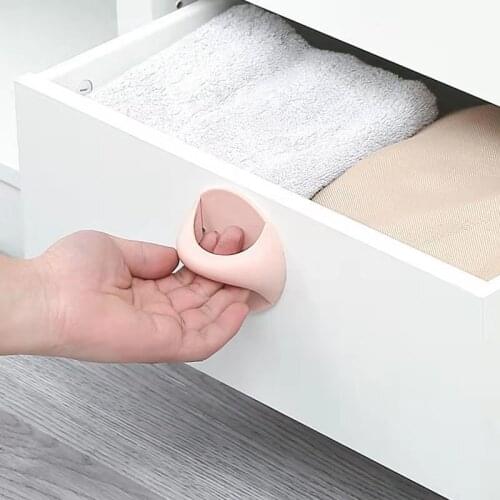 Multi-Purpose Door Handle Strong Adhesive Auxiliary Handle Glass Pulls Wardrobe Handle Drawer Handle Paste Small Handle