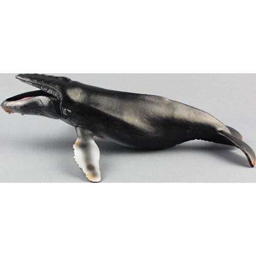 Simulation Humpback Whale Marine Animal Figurine Model Kids Educational Toys for Children Gift