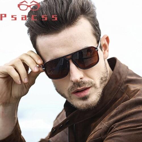 Psacss Vintage Square Polarized Sunglasses Men Sun Glasses Male Driving Top Brand Classic Sunglass Lunette De Soleil Homme UV400