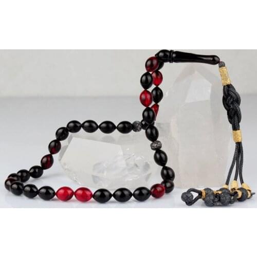 Natural Fiery Amber 1000 Silver Kazaz Tassel 33 Bead Prayer Beads Islamic Tasbih Rosary Men Women Meditation Jewelry From Turkey