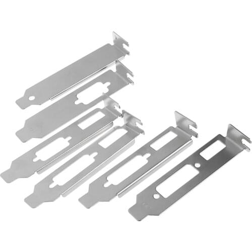 HOT For Half Height Graphic Video Card Set new Low Profile Bracket Adapter HDMI DVI Port 2pcs