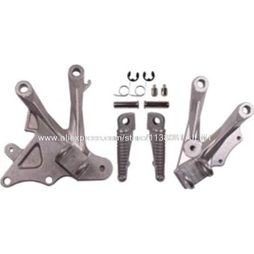 Motorcycle Front Silver / Black Footrest Foot Zx10r 2006 - 2010 for KAWASAKI ZX10R Footrest Foot