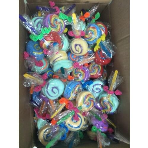 100 pieces Candy lollipop Towel Baby Shower Party Favors Hand Towel Kitchen Dish Washcloth Bathroom Accessories Gift 20*20 cm