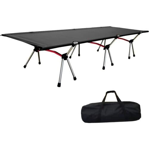 Outdoor Portable Folding Camp Height Adjustable Cot Camping Equipment Sleeping Bed For Camping Picnic Hiking Backpacking