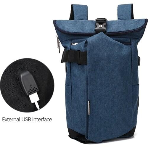 OZUKO Casual Teenager Men Backpack Waterproof USB Laptop Business Travel pack Rucksack High capacity School Bag Mochila