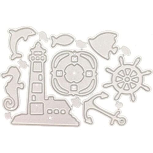 Handmade DIY Marine Accessories Cutting Die Carbon Steel Cuts for Decor Card 95AA