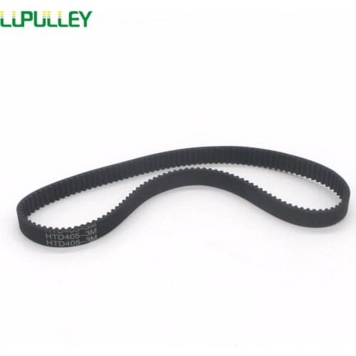 LUPULLEY 2PCS HTD3M 3mm Teeth Pitch Timing Belt 372/381/384/390/393/399/402/405/408/411/420mm Pitch Length Closed-Loop Type