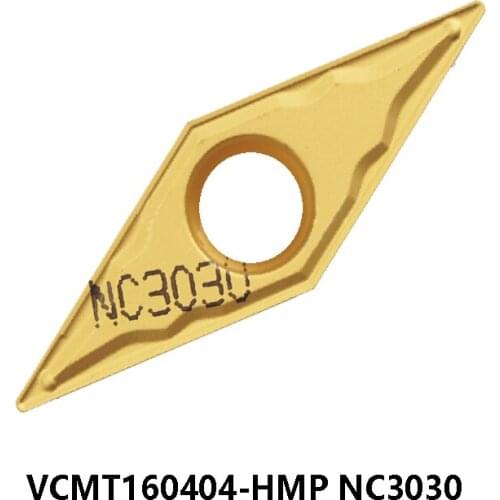 100% Orignial VCMT16 VCMT160404-HMP NC3030 VCMT 160404 VCMT1604 Carbide Inserts Lathe Cutter Turning Tools Cutting