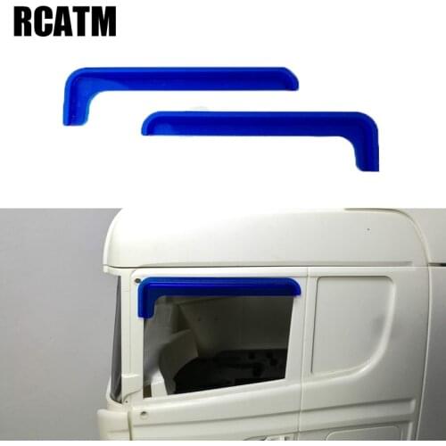 1 Pair RC Car Acrylic Window Cover Rain Sun Visor For 1/14 Tamiya RC Truck scania 620 56323 730 470