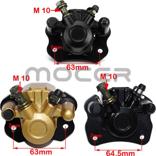 ATV Rear Left Right Brake Disc Rotor Caliper for 50cc 70cc 90cc 110cc Quad Taotao Roketa Sunl Kazuma Sunl 4 Wheeler