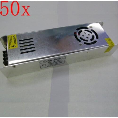 FREE DHL/CDEK 50pcs/lot 360W DC12V 30A LED Switch Power Supply transformer,Input AC170V~240V ,Output DC12V,small type