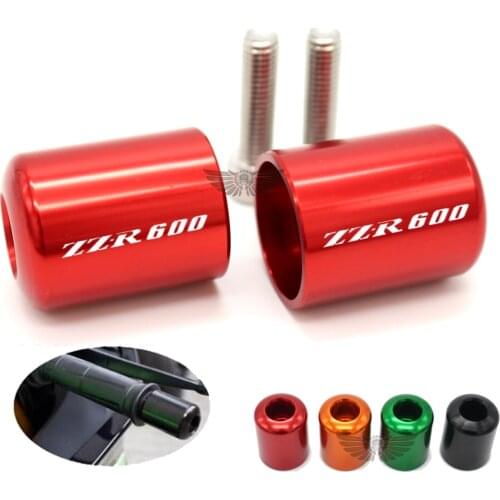 For KAWASAKI NINJA ZZR600 ZZR 600 1990-2009 Motorcycle Accessories CNC Aluminum Handlebar Grips Bar Ends Cap Slider MOTO