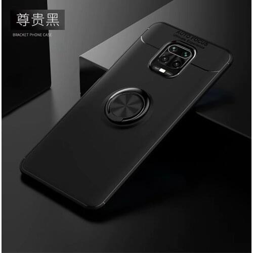 For Xiaomi Redmi Note 9S Case Soft Silicone With Stand Ring Shockproof Protect Back Cover case for xiaomi redmi note 9 pro max