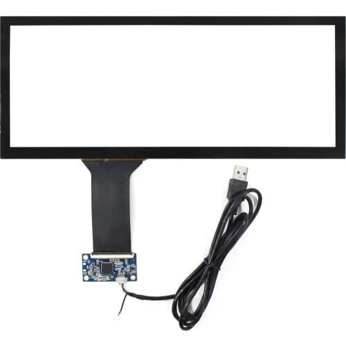 USB Capacitive Touch Panel Compatible With Compatible With 12.3inch 1280x480 1290x720 LCD Screen Support 10 points Muti-Touch