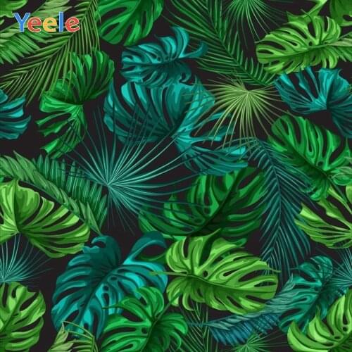 Summer Tropical Forest Jungle Green Leaves Baby Portrait Backdrop Vinyl Photography Background For Photo Studio Photophone Shoot