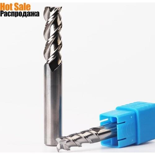 Big discounts Milling Cutter HRC50 3T 1mm 1mm 2mm 3mm 4mm 5mm 6mm Endmills Top Milling Cutter Wood Milling Cutter for Aluminum