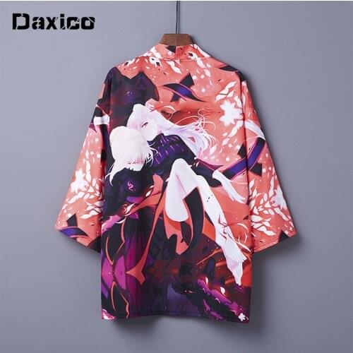 Japanese Kimono Cardigan Men New Haori Samurai Kimonos Karate Streetwear Summer Sunscreen Shirt Kimono Japones Woman Yukata