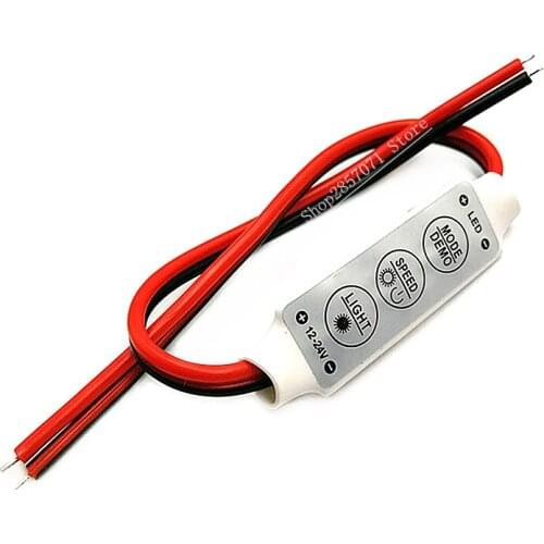 DC12V 3Keys Dimmer Controller Mini single color led controller For single color 5050 3528 5630 5730 3014 Led Strip lamp
