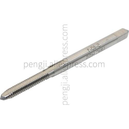 Machine Tap 5-40 UNC Thread Pitch 3 Flutes, High Speed Steel Thread Forming Pointed Tap, HSS Machine Screw Plug Tap
