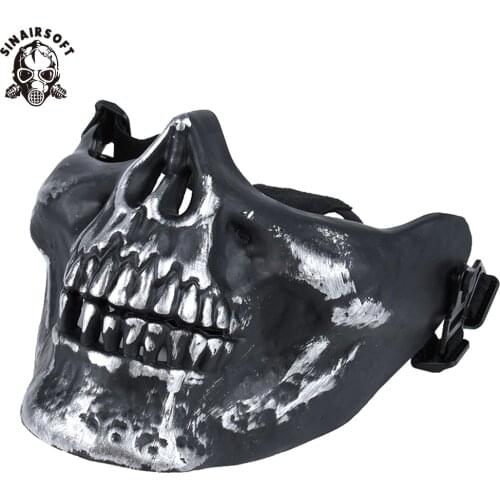 M03 Skull Skeleton Half Face Army Tactical Masks Military Airsoft Paintball Wargame Hunting Paintball Cosplay Halloween Mask