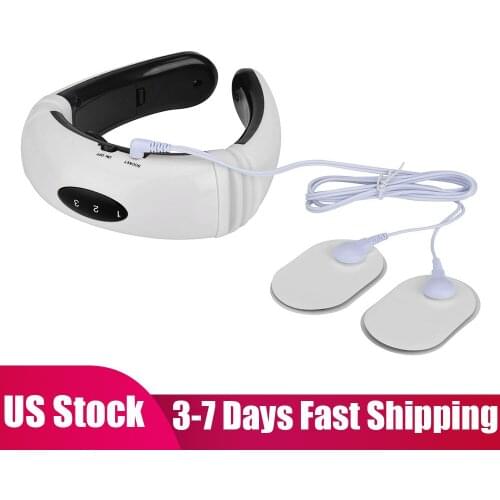 Neck Massager Electric Neck Relax Massage Infrared Heating Pain Relief Physiotherapy Pulse Massager Cervical Spine Health Care